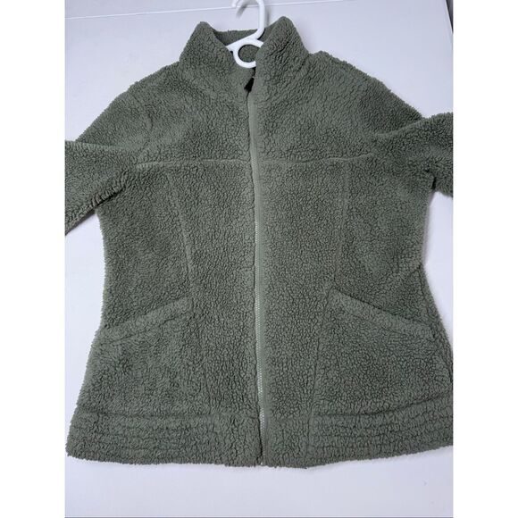 Free Country Women’s Alpine Design Sherpa Teddy Jacket Full Zip Pockets Size M - Picture 6 of 9
